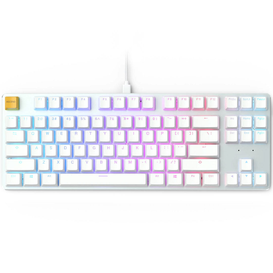 Teclado Mecánico TKL Glorious GMMK Blanco - Inglés