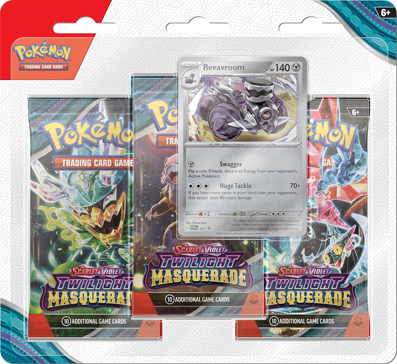 3-PACK BLISTER Twilight Masquerade "Revavroom" (ENG) - Scarlet & Violet