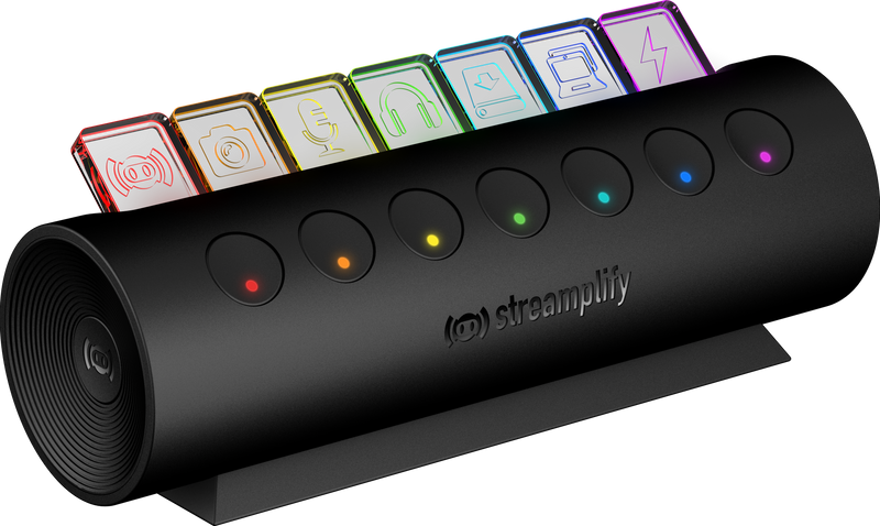 Hub Streamplify HUB CTRL 7-RGB-US-FBK 7 Puertos USB