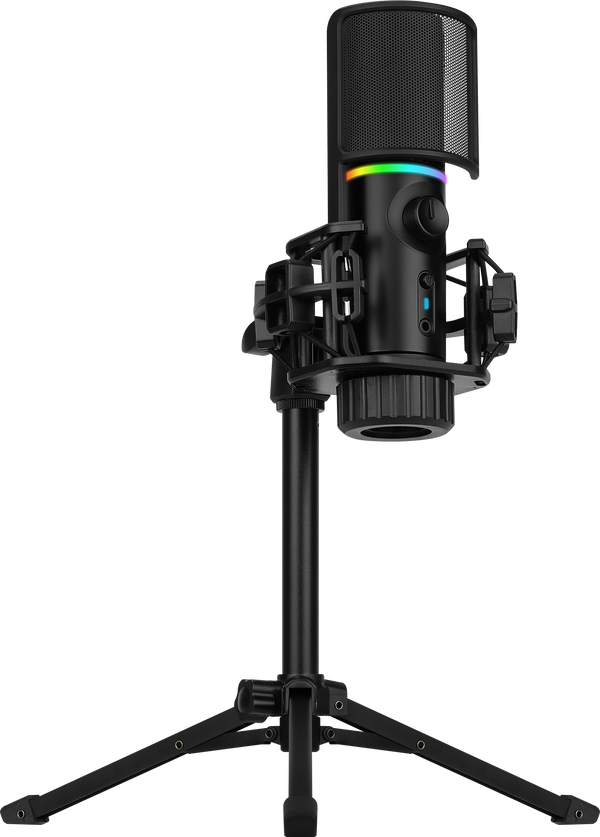 Micrófono Streamplify MIC-48-RGB-TP-BK Soporte de Trípode