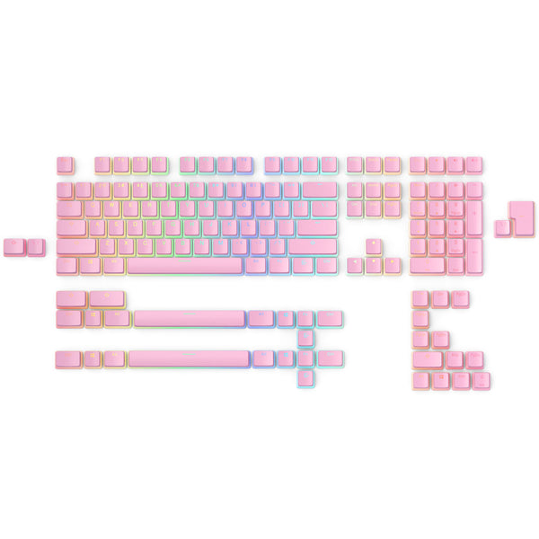 Keycaps para teclados mecánicos Glorious Aura V2 - Pixel Pink ANSI (Inglés)