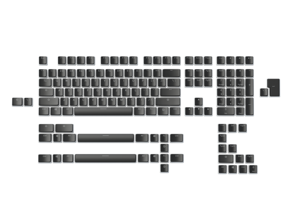 Keycaps para teclados mecánicos Glorious Aura Keycaps v2 Negro