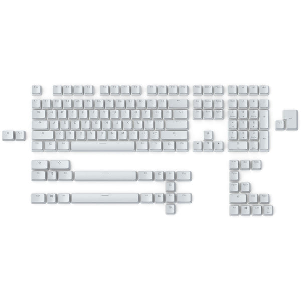 Keycaps para teclados mecánicos Glorious set Aura V2 PBT Blanco ANSI (Inglés)