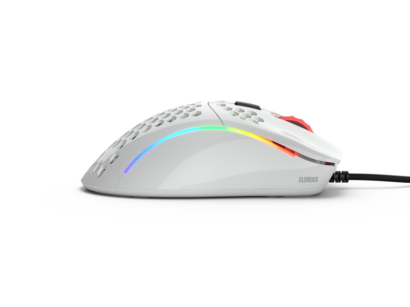 Mouse Gamer Glorious Model D Minus Glossy Blanco GLO-MS-DM-GW