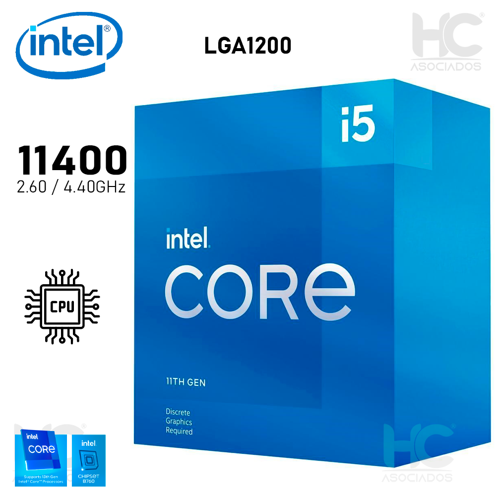 PROCESADOR INTEL CORE i5-11400 (BX8070811400) 2.6GHZ / 12MB CACHE ...